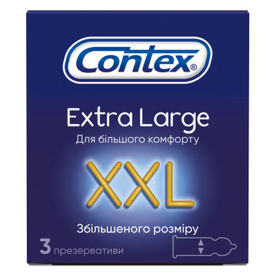 Презервативи Contex Extra Large XXL 3 шт (5060040300077) фото №1