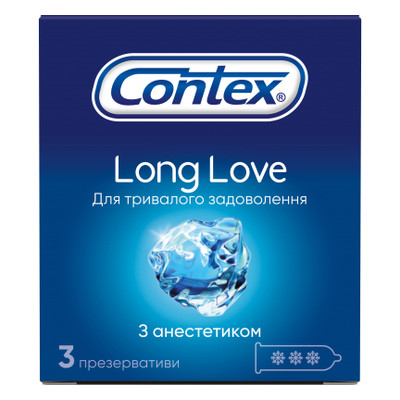 Презервативи Contex Long Love 3 шт (5060040300107) фото №1