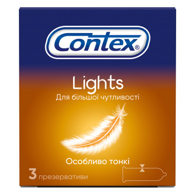 Презервативи Contex Lights 3 шт (5060040300114) фото №1