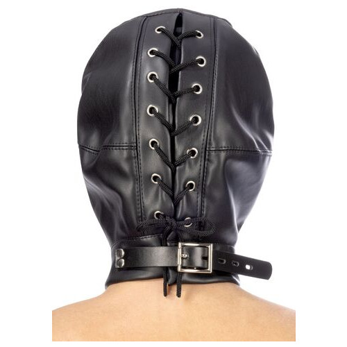 Капюшон з кляпом для БДСМ Fetish Tentation BDSM hood in leatherette фото №3