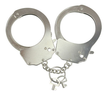 Наручники металеві Adrien Lastic Handcuffs Metallic фото №1