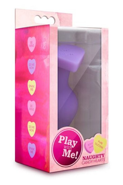 Анальний корок Blush Play With Me Candy Heart Do Me Фіолетовий фото №2