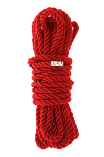 Мотузка для бондажу Dreamtoys Blaze Deluxe Bondage Rope 5 м Червона фото №1