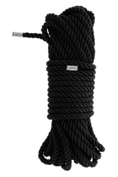 Мотузка для бондажу Dreamtoys Blaze Deluxe Bondage Rope 10 м Чорна фото №1