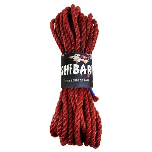 Джутова мотузка для Шибарі Feral Feelings Shibari Rope, 8 м Червона фото №1