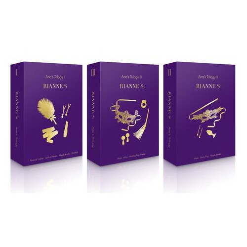 Романтичний подарунковий набір RIANNE S Ana's Trilogy Set II: пробка 2,7 см, ласо для сосків, маска фото №2