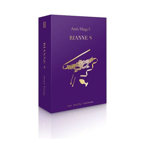 Романтичний подарунковий набір RIANNE S Ana's Trilogy Set II: пробка 2,7 см, ласо для сосків, маска фото №9