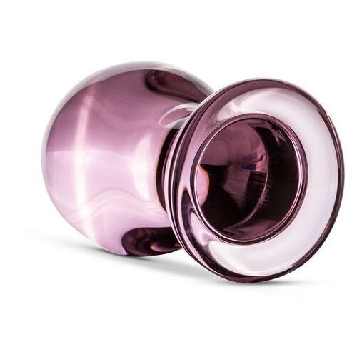 Рожева анальна пробка зі скла Gildo Pink Glass Buttplug No. 27 фото №7