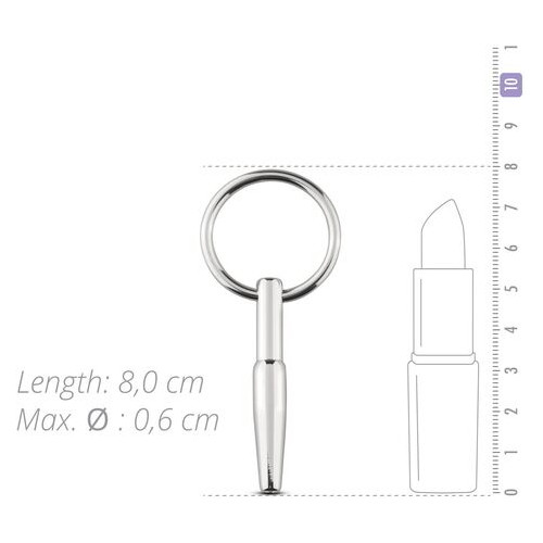 Полый уретральный стимулятор Sinner Gear Unbendable - Hollow Penis Plug, длина 4см, диаметр 8мм фото №4