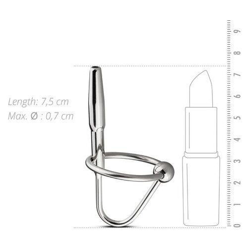 Уретральный стимулятор Sinner Gear Unbendable - Sperm Stopper Hollow Ring, 2 кольца (2,5 см и 3 см) фото №3