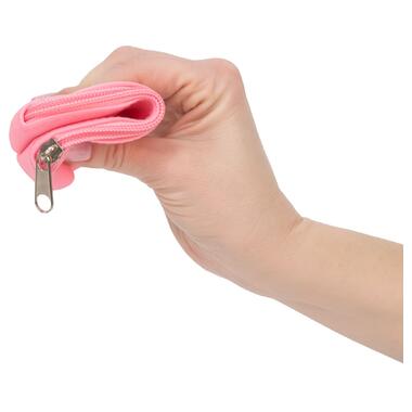 Сумка для зберігання секс-іграшок PowerBullet Silicone Zippered Bag Рожева фото №3