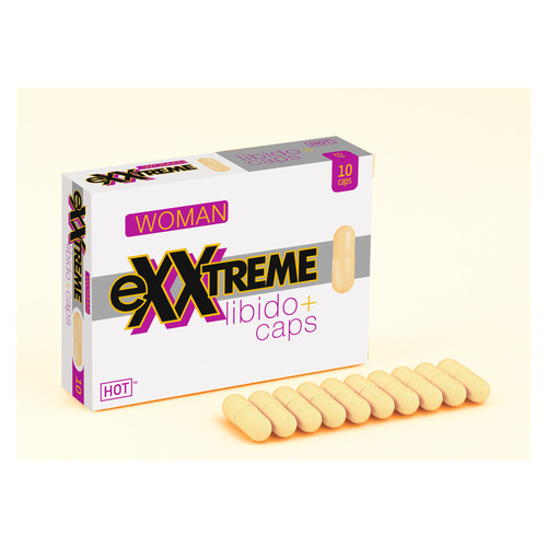 Капсули для підвищення лібідо та бажання для жінок Hot еXXtreme 10 шт. фото №1