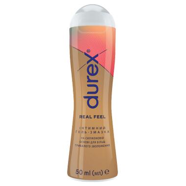 Інтимний гель-змазка Durex Real Feel для анального сексу на силіконовій основі (лубрикант) 50 мл (4820108005327) фото №1
