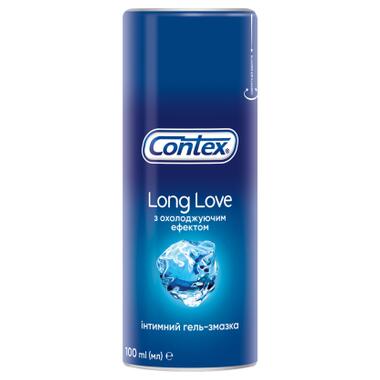 Інтимний гель-змазка Contex Long Love з охолоджуючим ефектом (лубрикант) 100 мл (4820108005136) фото №1