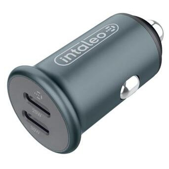 Автомобільний зарядний пристрій Intaleo CCGQPD250 (2USB, 3A) Grey (1283126559518) фото №1