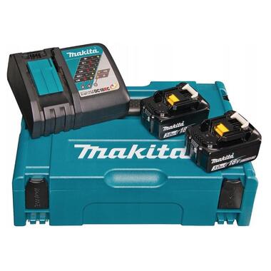 Набір акумуляторів Makita LXT BL1830x2 шт, DC18RC кейс Makpac1 (197952-5) фото №2