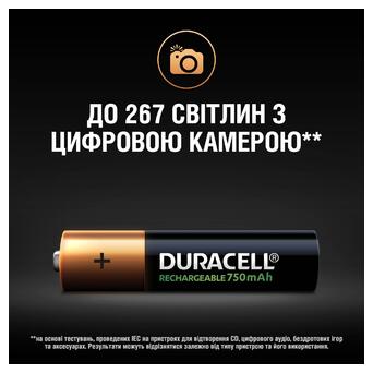 Акумулятор DURACELL HR03 (AAA) 750mAh уп. 4 шт фото №8