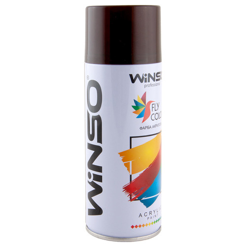 Фарба акрилова, Winso Spray 450ml, вишневий (WINE RED/RAL3005) фото №2