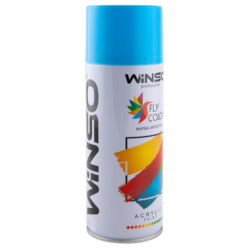 Фарба акрилова, Winso Spray 450ml, світло-блакитний (LIGHT BLUE/RAL5012) фото №2