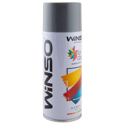 Фарба акрилова, Winso Spray 450ml, темно-сірий (DEEP GREY/RAL 7031) фото №2