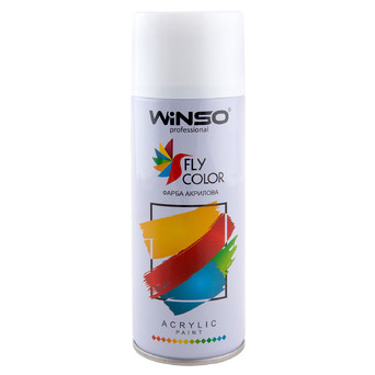 Фарба акрилова Spray 450мл Winso білий глянець (GLOSS WHITE/RAL9010) (880130) фото №1