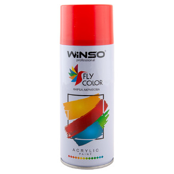 Фарба акрилова Spray 450мл Winso темно-червоний (RUBY RED/RAL3003) (880260) фото №1