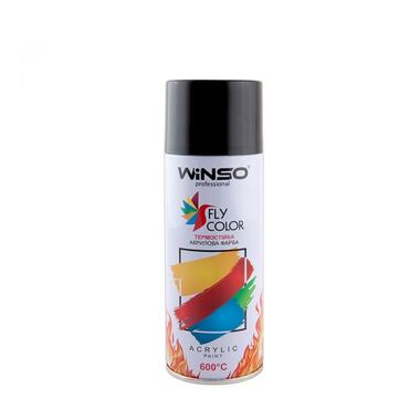 Фарба високотемпературна 600° Winso Spray 450ml чорний (BLACK/RAL9005) (880450) фото №1