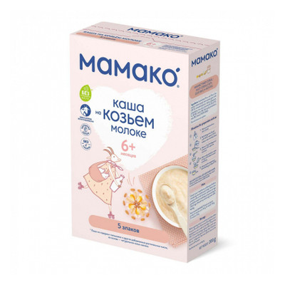 Дитяча каша Mamako 5 злаків на козячому молоці 200 г (1105402) фото №1