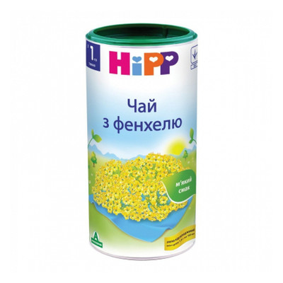 Дитячий чай HiPP із фенхелю, від 0 міс. 200 гр (1423011) фото №1