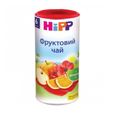 Дитячий чай HiPP фруктовий від 6 міс. 200 гр (1423101) фото №1