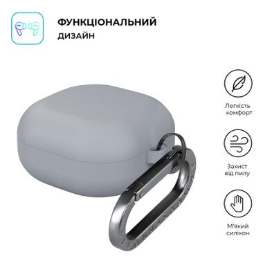 Чехол для наушников Armorstandart Hang Case для Samsung Galaxy Buds Core Light Grey (ARM89775) фото №2