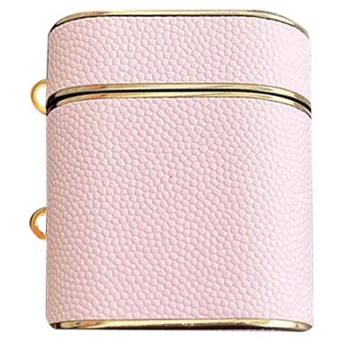 Шкіряний футляр Epik Suitcase для навушників AirPods 1/2 Pink фото №1