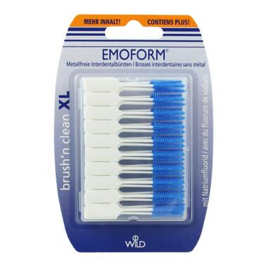 Щітки для міжзубних проміжків Dr. Wild Emoform Brush'n clean XL безметалеві 50 шт. (7611841701105) фото №1