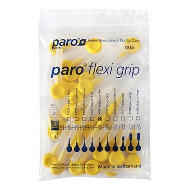 Щітки для міжзубних проміжків Paro Swiss Flexi Grip xx-тонкі O 2.5 мм 30 шт. (7610458810745) фото №2
