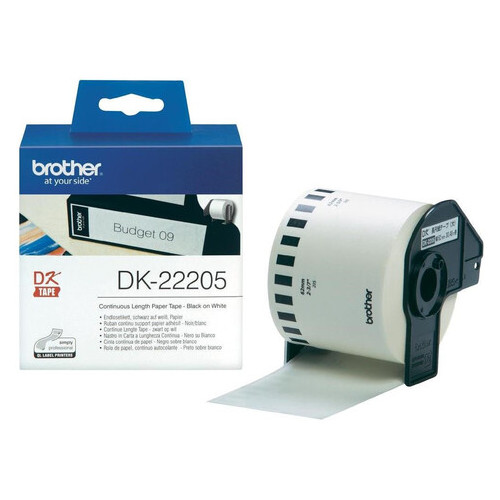 Картридж Brother для спеціалізованого принтера QL-1060N/QL-570QL-800 (62mm x 30.48M) (JN63DK22205) фото №1