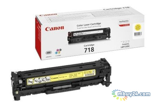 Картридж лазерний Canon 718 LBP-7200 / MF-8330/8350 Yellow (2659B002) фото №1
