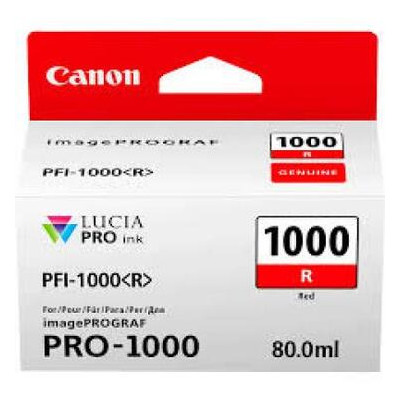 Картридж Canon imagePROGRAF Pro-1000 PFI-1000 Red (0554C001) фото №1