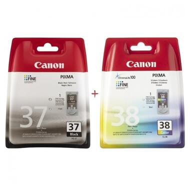 Комплект струйных картриджей Canon для Pixma iP1800/iP2600 PG-37/CL-38 Black/Color (Set37) фото №1