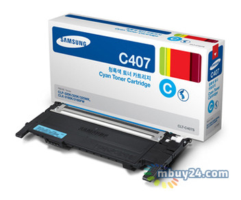 Картридж лазерний Samsung CLT-C407S / SEE Cyan фото №1