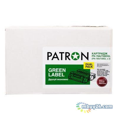 Картридж Patron HP LJ CE278A/CANON 728 Green Label Dual Pack (PN-78A/728DGL) фото №1