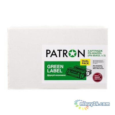 Картридж Patron HP LJ CF280A Green label Dual pack (PN-80ADGL) фото №1