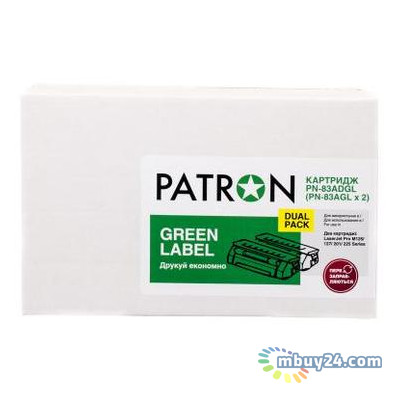 Картридж Patron HP LJ CF283A Green Label Dual Pack (PN-83ADGL) фото №1
