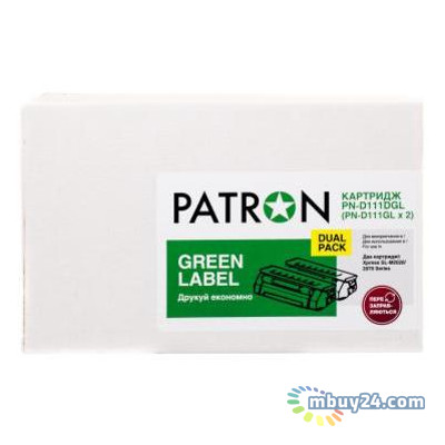 Картридж Patron Samsung MLT-D111S Green label Dual pack (PN-D111DGL) фото №1