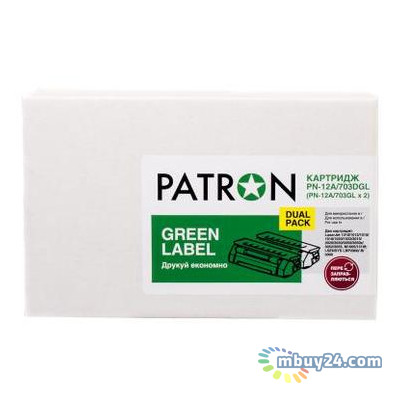 Картридж Patron Green Label HP LJ Q2612A/CANON 703 (PN-12A/703DGL) фото №1