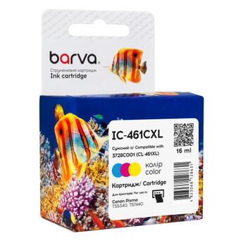 Картридж Barva Canon CL-461 XL color/3728C001, 16 мл (IC-461CXL) фото №1