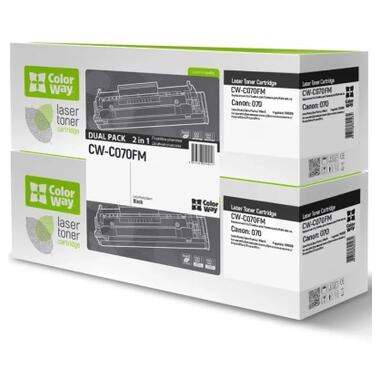 Картридж ColorWay CANON (070) MF461w/463dw/465dw/LBP243dw/246dw DUAL PACK (CW-C070FM) фото №1