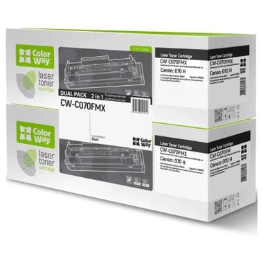 Картридж ColorWay CANON (070H) MF461w/463dw/465dw/LBP243dw/246dw DUAL PACK (CW-C070FMX) фото №1