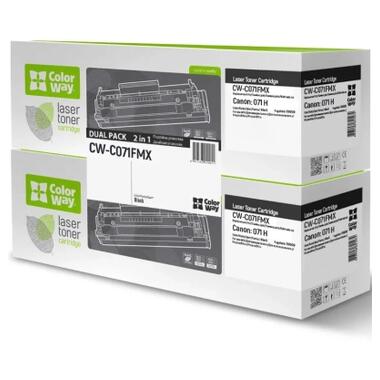 Картридж ColorWay CANON (071H) LBP122/MF272 DUAL PACK (CW-C071FMX) фото №1