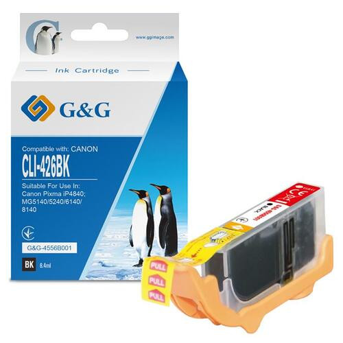Картридж G&G для Canon CLI-426Bk PIXMA iP4840; MG5140/5240/6140/8140 (G-4556B001) фото №1