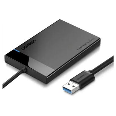 Внешний карман Ugreen USB 3.0 to SATA 3.0 2.5 HDD/SSD enclosure 6TB UASP Black (30847) фото №1